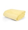 Yellow Cotton and Viscose Solid 550 GSM Bath Towel