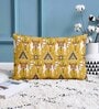 Yellow Cotton Animal 18x12 inches Cushion Covers (Pack of 2)