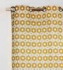 Yellow Cotton Blackout 7 Feet Eyelet Curtain (1 Piece)