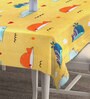 Cartoon (90x60) Yellow Cotton Blend Table Cloth