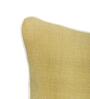 Yellow Cotton Blend Solid 16x16 inches Cushion Covers (1pc)