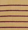 Yellow Cotton Blend Striped 16x16 inches Cushion Covers (Set of 1)