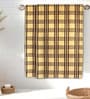Yellow Cotton Checkered 215 GSM Bath Towels Pack of 2