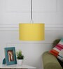 Adelia Yellow Cotton Hanging Light