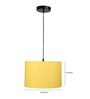 Adelia Yellow Cotton Hanging Light