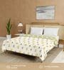 Yellow Cotton Floral 150 GSM Single Bed AC Room Blanket