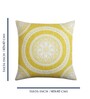 Yellow Cotton Floral 16x16 inches (Set of 2) Cushion Covers