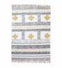 Yellow Cotton Geometric 3x2 Hand Woven Dhurrie
