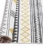 Yellow Cotton Geometric 3x2 Hand Woven Dhurrie