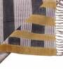 Yellow Cotton Striped 3x2 Hand Woven Dhurrie