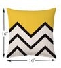 Yellow Cotton Geometric 16x16 inches Cushion Covers (Pack of 5)