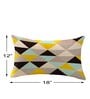 Yellow Cotton Geometric 18x12 inches Cushion Covers (Pack of 2)