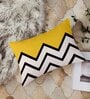 Yellow Cotton Geometric 18x12 inches Cushion Covers (Pack of 2)
