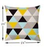 Yellow Cotton Geometric 24x24 inches Cushion Covers (Pack of 2)