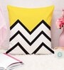 Yellow Cotton Geometric 24x24 inches Cushion Covers (Pack of 2)