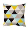 Yellow Cotton Geometric 24x24 inches Cushion Covers (Pack of 2)