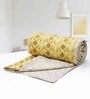 Yellow Cotton Geometrical 144 TC Double Bed Dohar