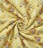 Yellow Cotton Geometrical 144 TC Single Bed Dohar