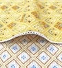 Yellow Cotton Geometrical 144 TC Single Bed Dohar