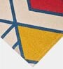 Yellow Cotton Geometrical 5.7 x 4 Feet Dhurries