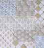 Yellow Cotton Polyester Floral Print 110 GSM Double Bed Quilt