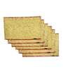 Solid Yellow Cotton 19 X 13 Inches Placemats (Set of 6)