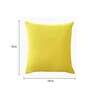 Yellow Solid Cotton 18 x 18 Inches Cushion Covers (Set of 5)