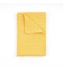 Yellow Cotton Patterned 235 GSM Small Waffle Bath Towel (1 Pc)