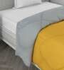 Yellow Cotton Solid 250 GSM Single Bed Comforter