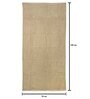 Yellow Cotton Solid 380 GSM Bath Towels (Set of 2)