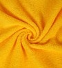 Yellow & Beige Cotton Solid 380 GSM Hand Towels (Set of 4)