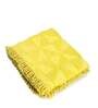 Yellow Cotton Geometric 56X50 Inch Tufted Throw