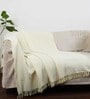 Yellow Cotton Striped 63x52 Inches Sofa Throw