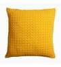 Yellow Textured Cotton 20 x 20 Inches Cushion Covers (Set of 5)