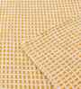 Yellow Cotton Textured Double Bedcover
