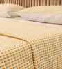 Yellow Cotton Textured Double Bedcover