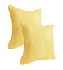 Yellow Traditional Cotton 18 x 18 Inches Cushion Covers (Set of 2)