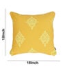 Yellow Traditional Cotton 18x18 Inches Cushion Covers (Set of 2)