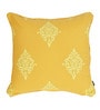 Yellow Traditional Cotton 18x18 Inches Cushion Covers (Set of 2)