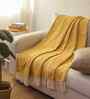 Yellow Cotton Vindhya Throw