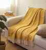Yellow Cotton Vindhya Throw