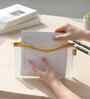 Yellow Document ZiPolypropyleneer Pouch Multipurpose Organizer