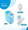 Blue Elegant 360  Bucket Spin Mop Set