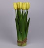 Yellow Fabric Tulip Bunch Artificial Flowers