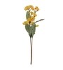 Yellow Fabric Artificial Frangipani Flower Stick, Set of 2