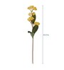 Yellow Fabric Artificial Frangipani Flower Stick, Set of 2