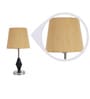 Orem Yellow Fabric Shade Night Lamp With Steel Base