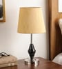 Orem Yellow Fabric Shade Night Lamp With Steel Base