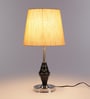 Orem Yellow Fabric Shade Night Lamp With Steel Base