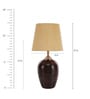 Jumilla Yellow Fabric Shade Night Lamp With Teracotta Base